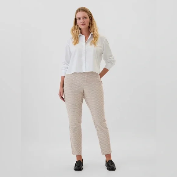 Gap Plaid Mid Rise Skinny Ankle Pants - Picture 5 of 7